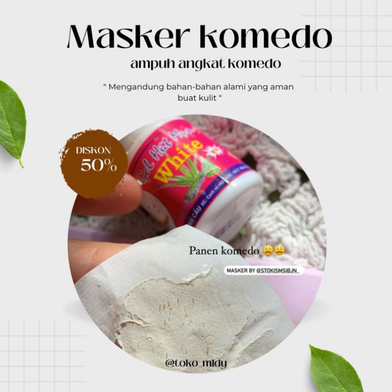 MASKER KOMEDO  - Masker wajah penghilang komedo