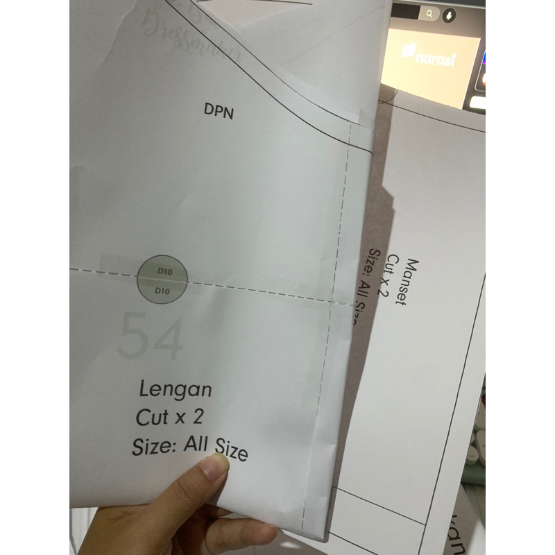 Jasa Print pola digital ukuran A4