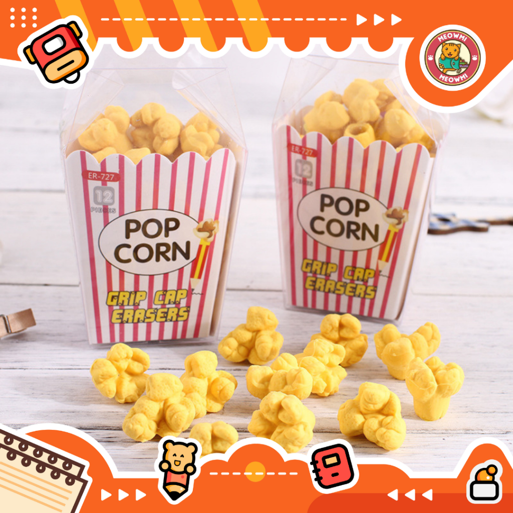 

Penghapus Unik Popcorn Penutup Pensil Raut ER0023