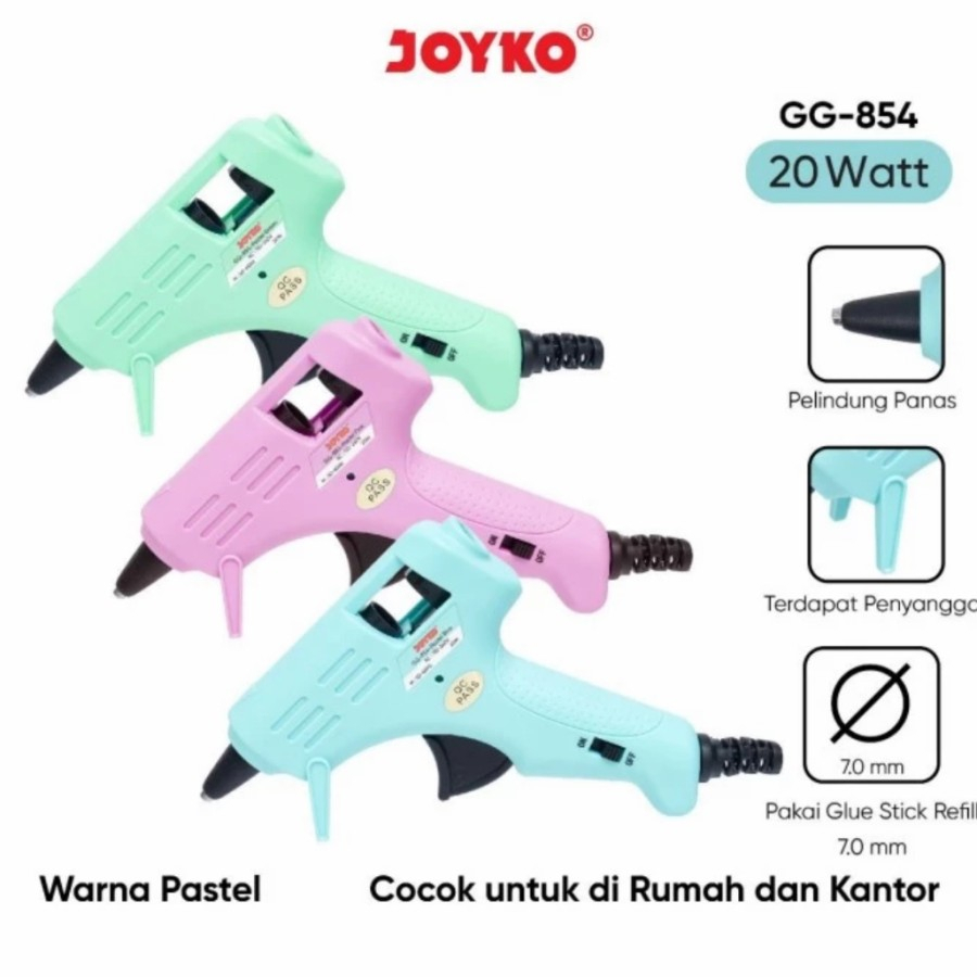 

Joyko Glue Gun / Mesin Lem Tembak GG-854 Pastel Color
