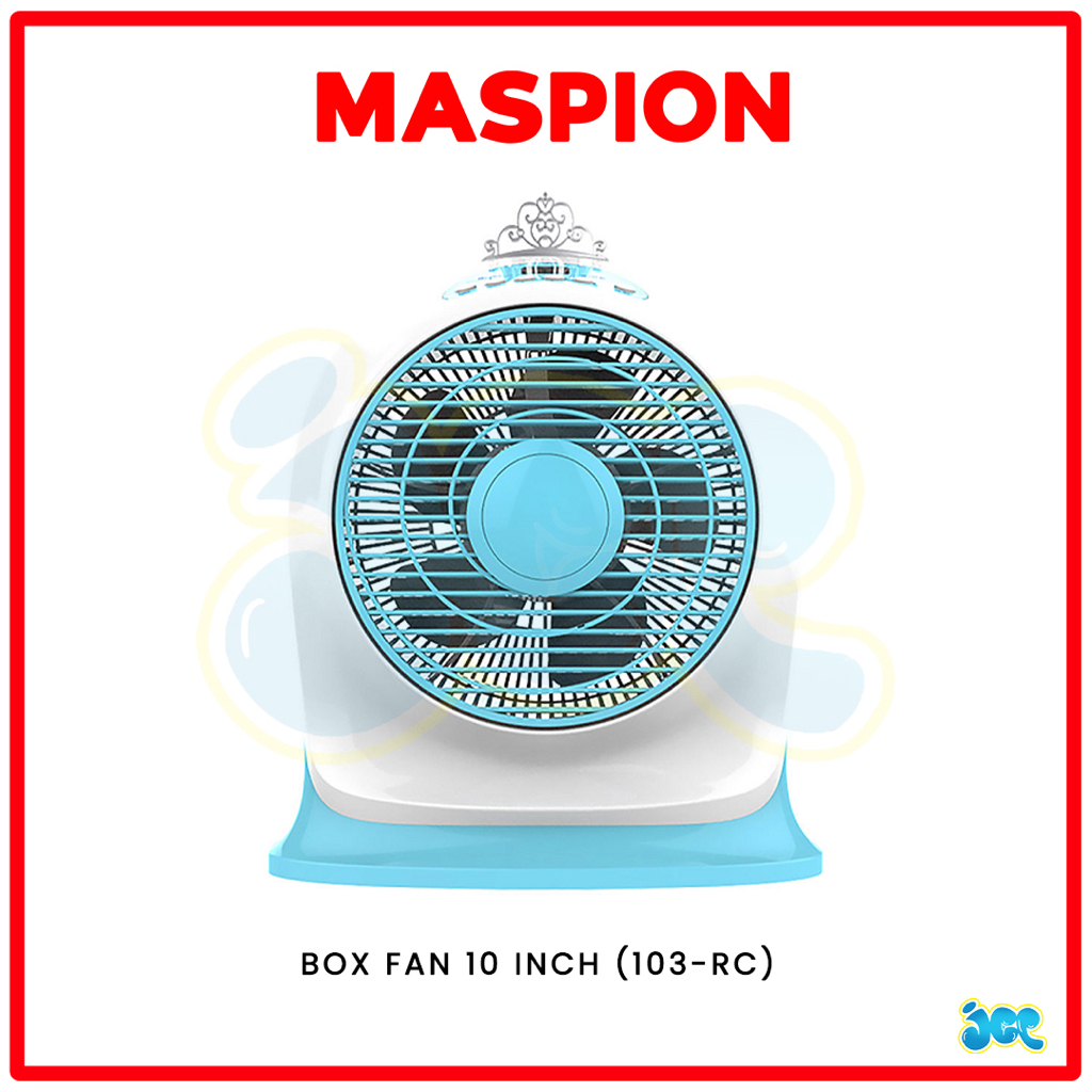Maspion Kipas Angin Box Fan 10 inch (JF 102 S // JF-103 RC) +Remote Control // Kipas Angin Duduk Kot
