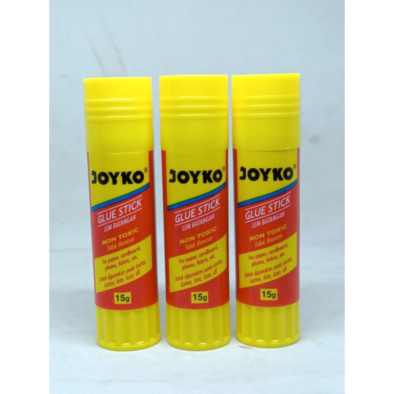 GLUE STIK LEM KERTAS LEM STIK PUTAR PUTIH MEREK JOYKO GS09 GS15 GS25 1 PCS