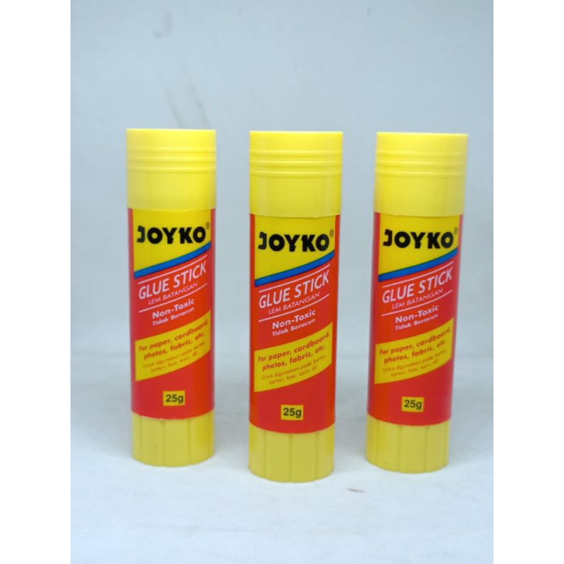 GLUE STIK LEM KERTAS LEM STIK PUTAR PUTIH MEREK JOYKO GS09 GS15 GS25 1 PCS