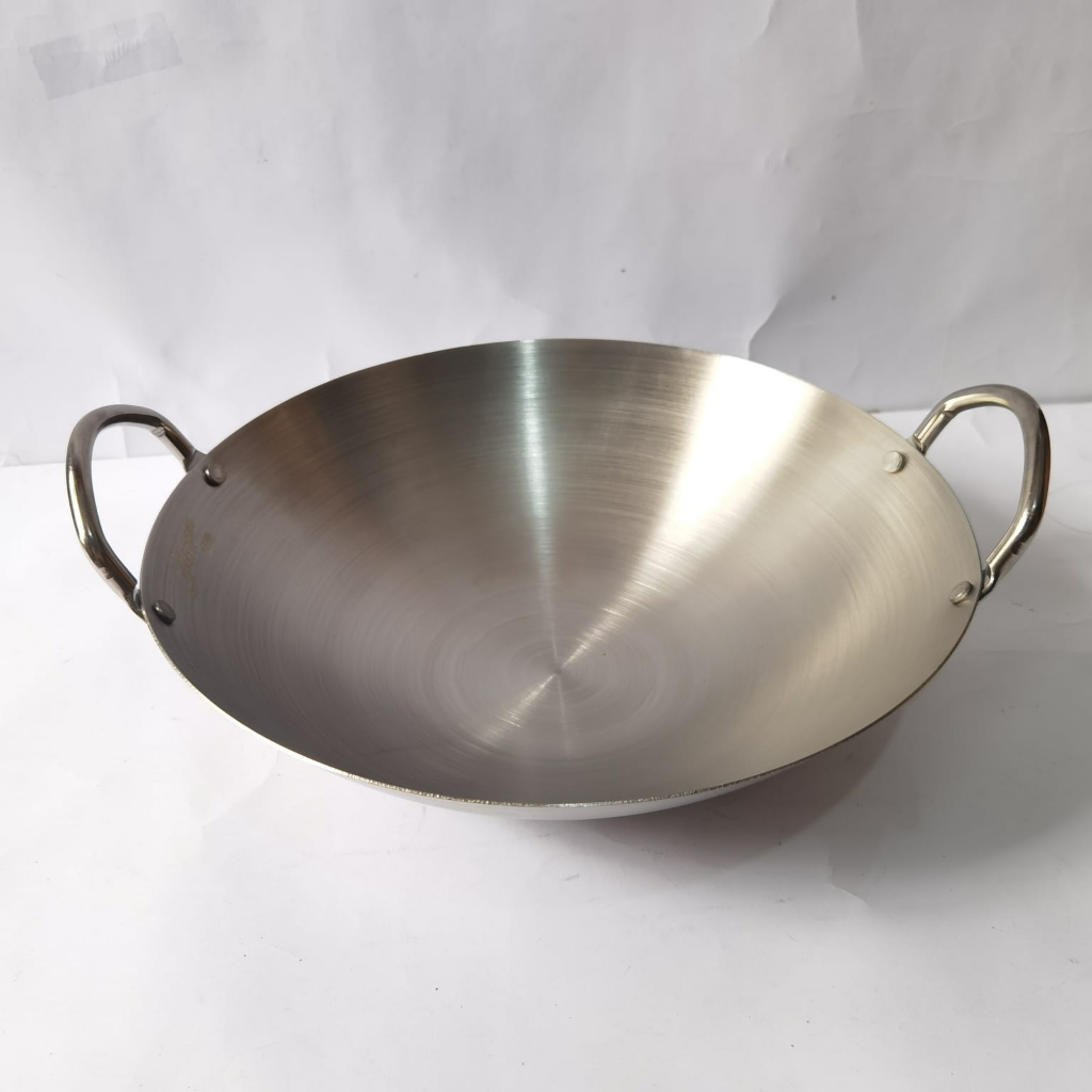 Calypso wajan kuping kuali penggorengan stainless steel tebal 32cm 36cm 40cm