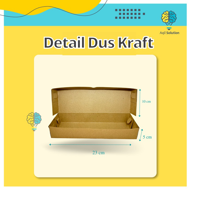 (23x10x5cm) Box Laminasi, Dus Craft, kardus makanan Box kue brownies bolu, Box hampers makanan laminasi