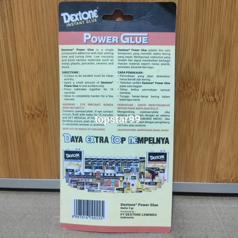 Lem Dextone Power Blue 3Gr Lem Besi Korea Perekat Serbaguna Multifungsi