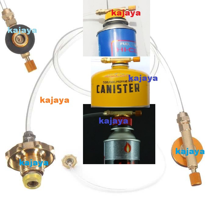 Adaptor Refill Selang Isi Ulang Gas Elpiji ke Gas Kaleng Mini Hi Cook Wonder Fuel Canister Portable