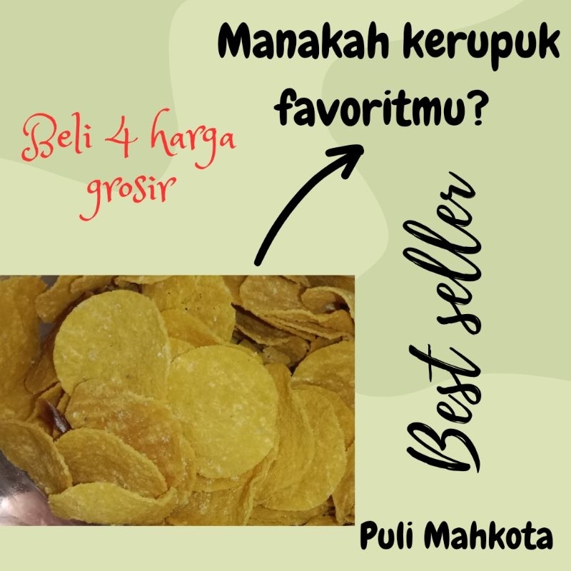 

250gram kerupuk puli mahkota