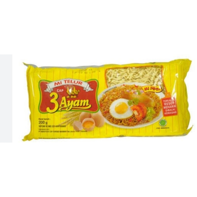 

Mie telur 3 ayam