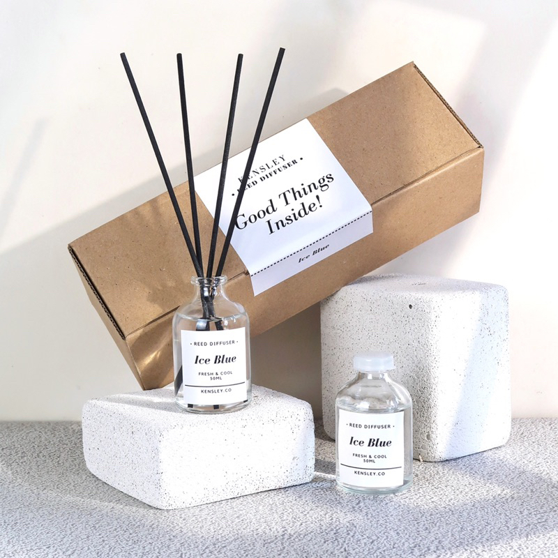 KENSLEY Reed Diffuser Premium - Pengharum Ruangan Aromaterapi - Cocok untuk Hampers