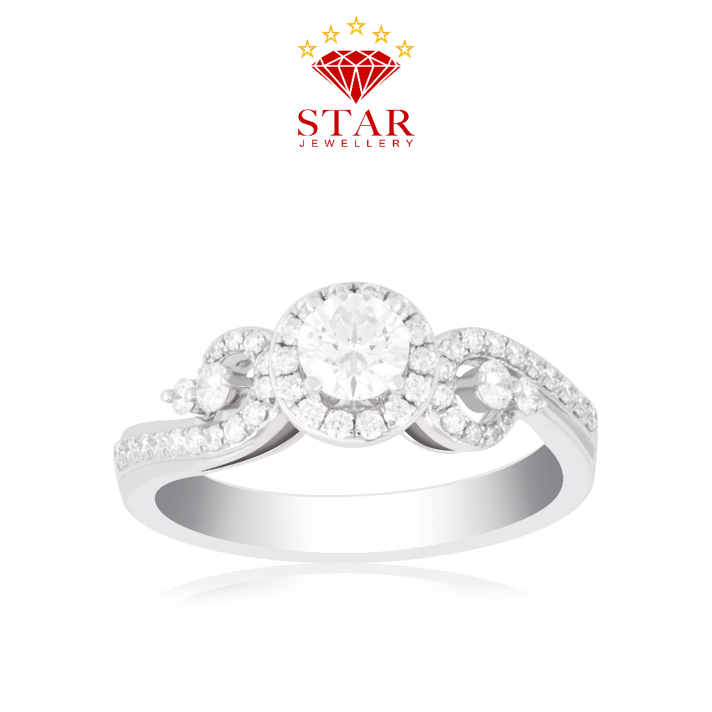 Cincin Berlian Solitaire Sertifikat GIA LPLR888165 - Star Jewellery