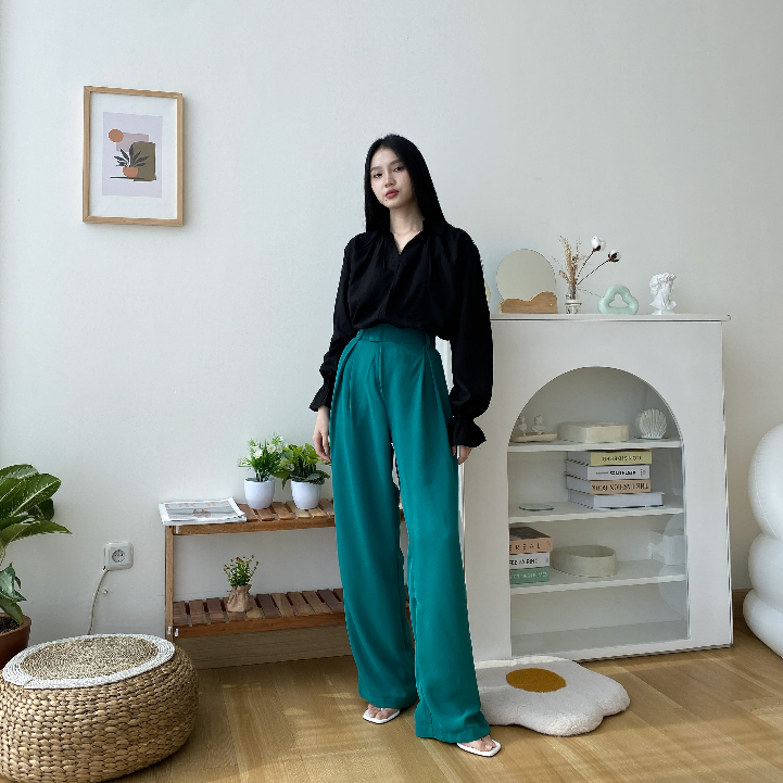 Velcro Pants - Celana Panjang Wanita Korea - Casual / Formal Pants