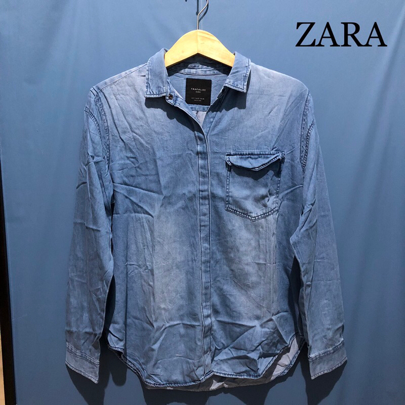 KEMEJA ZARA WASH DENIM