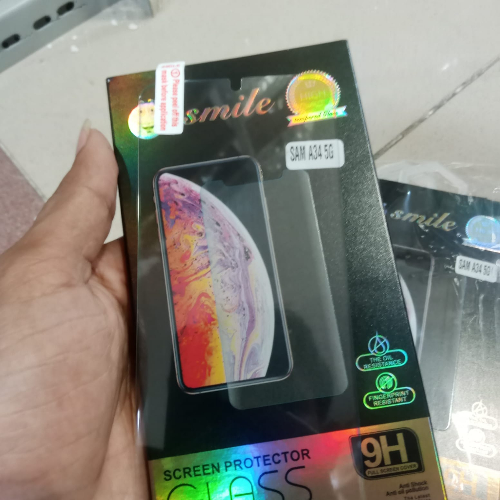 ORIGINAL Glass Screen Protector [CLEAR] SAMSUNG A54 5G&quot; A34 5G&quot; A14 5G&quot; M14 SM Tempered KACA BENING-GLOSSY/Tempred Full Cover-Ful Antigores-Gores Anti/Layar List Hitam-Black/Tanpa-Tidak Ada Lis Thin S Galaxy HD TPU 4G A 14 34 54 M