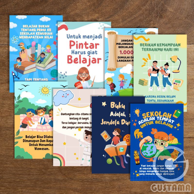 Poster Motivasi Anak, Kata Bijak Quotes Anak A3
