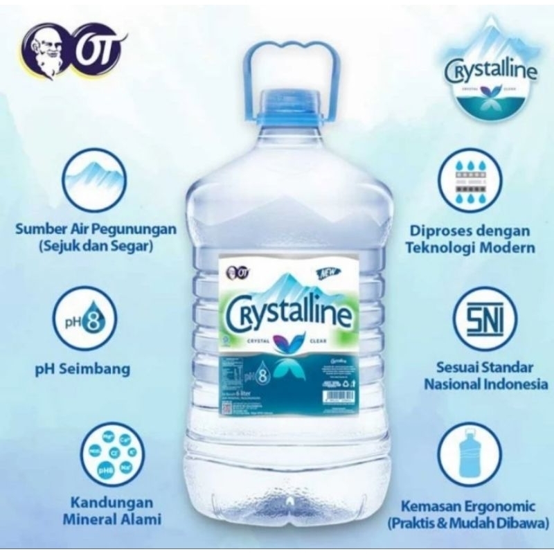 Crystalline Galon Mini Isi 6 Liter