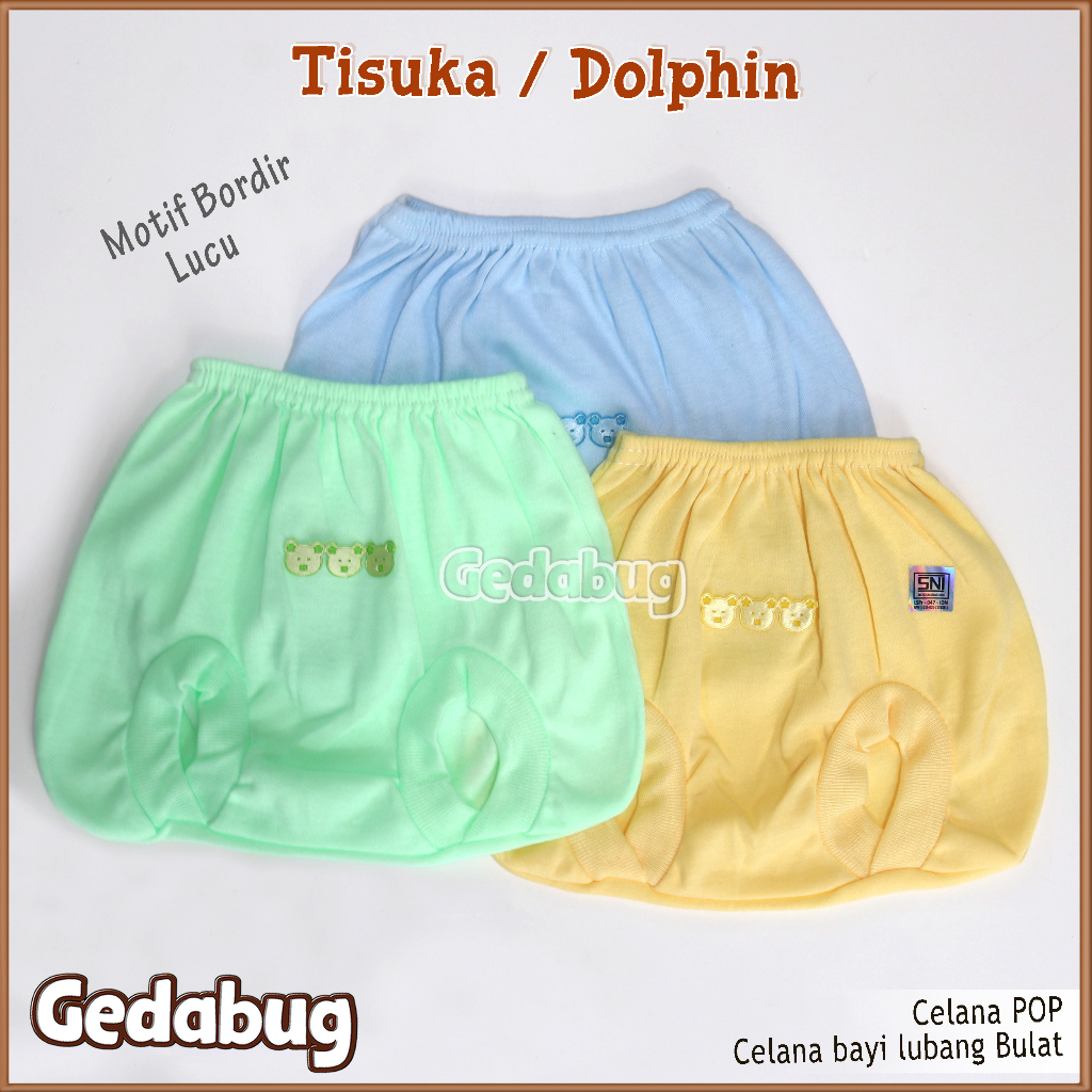 Celana POP Bayi DOLPHIN Celana bayi dan anak lubang Bulat | Gedabug