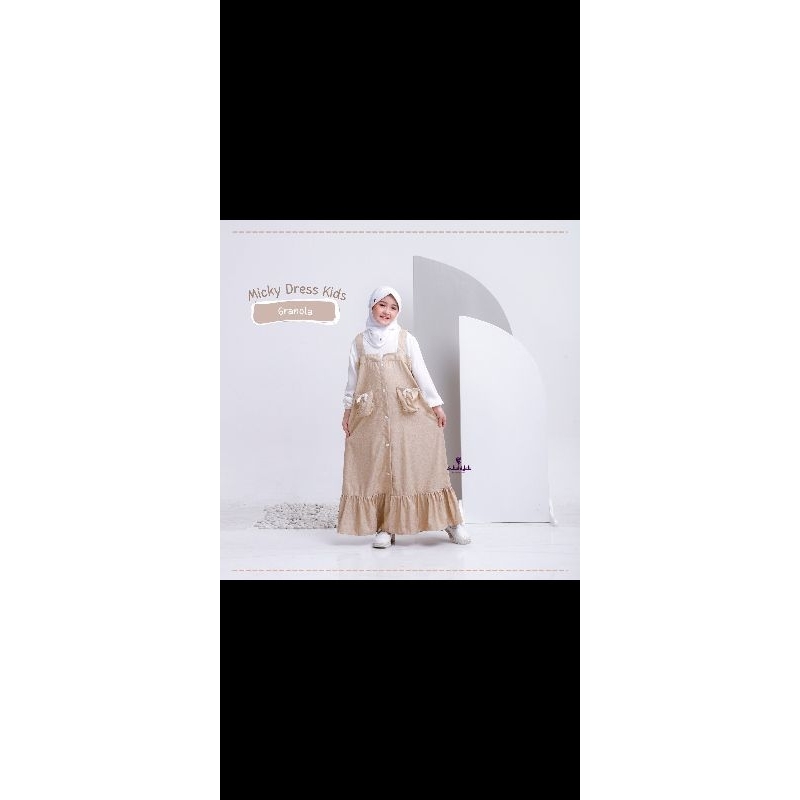 Micky Dress by Sukahijab , gamis anak, dress anak