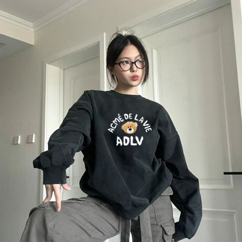 Sweater Cute Bear kaos oversize baju korean style wanita