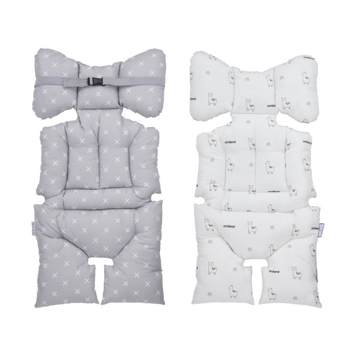 Omiland Alas Jok Bantalan Kereta Stroller + Bantal Dot Alpaca Series