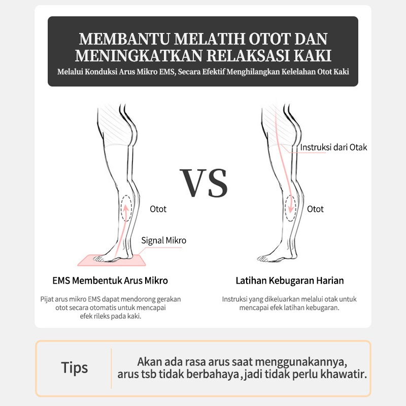 Hope Store - EMS Foot Massager Recharge Foot Pad Terapi Leher Terapi Badan