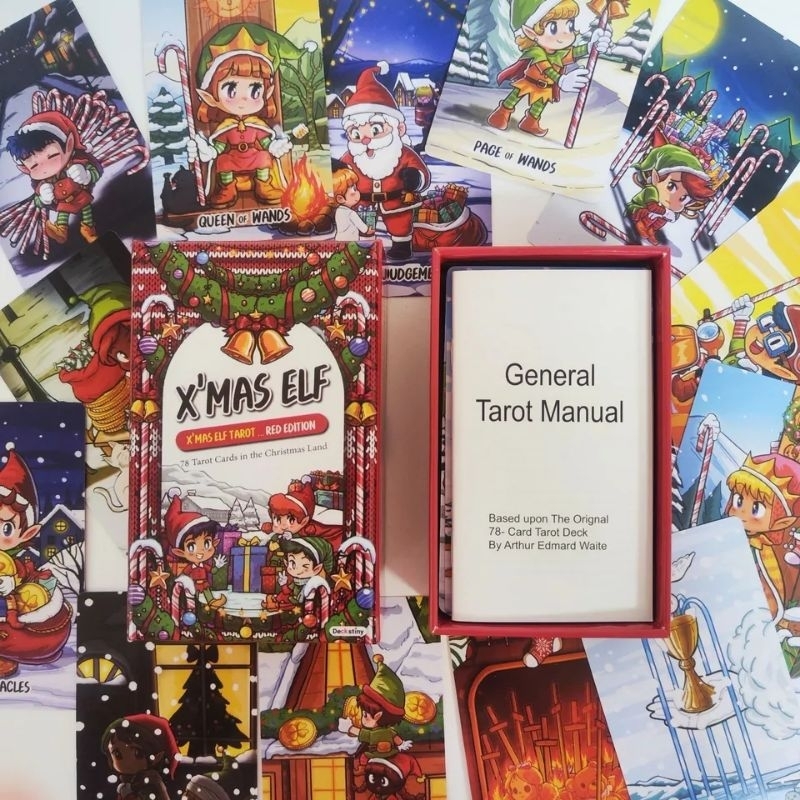 X'mas Elf Tarot Hardcase 12x7cm include guide paper