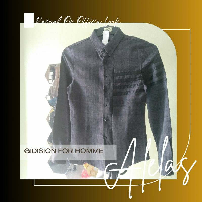 Kemeja Pria Kasual Or Office Look GIDISION FOR HOMME