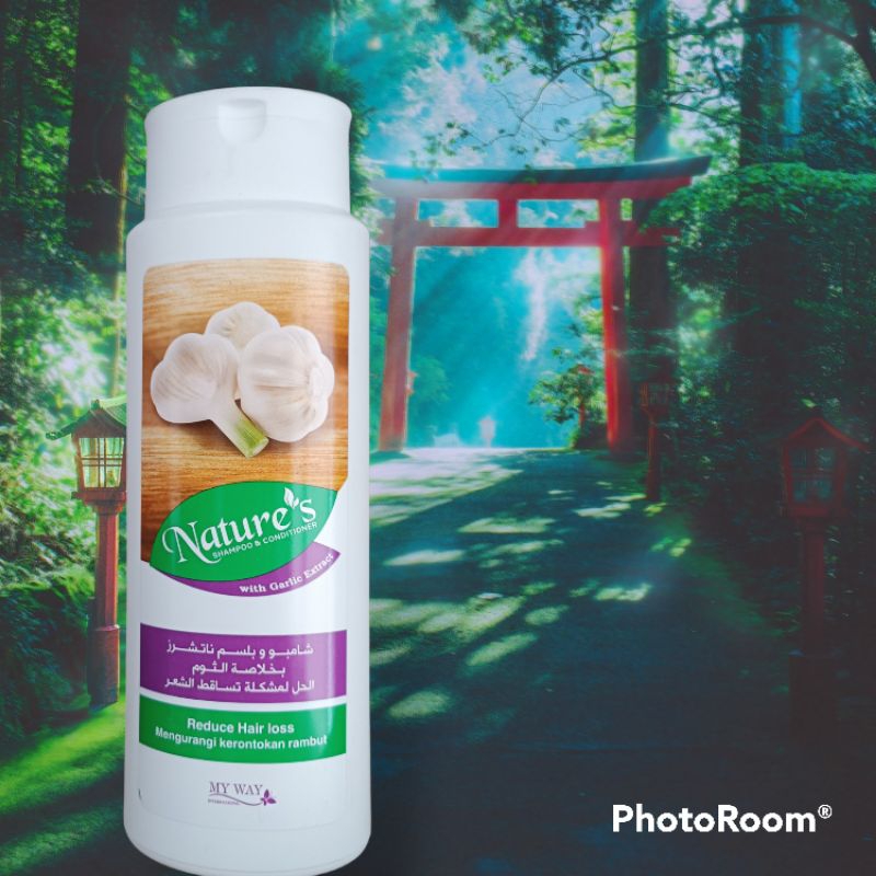 Nature's Garlic Shampoo MY WAY Shampo Rambut Lemah & Rontok