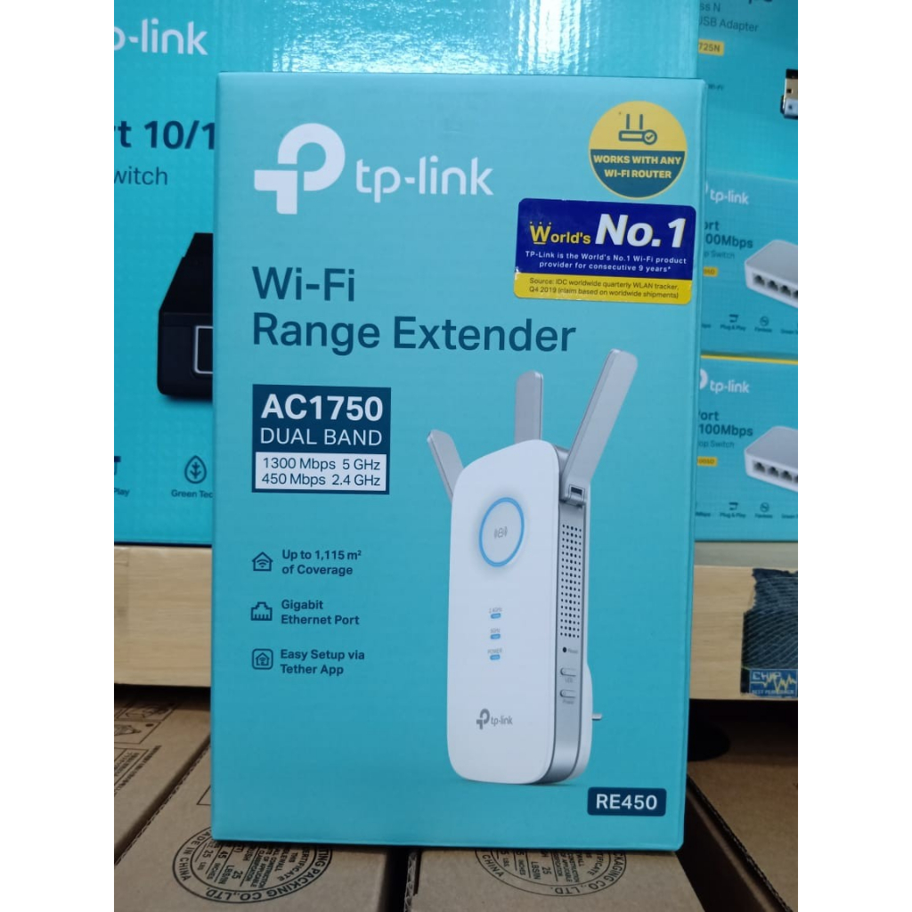 TP-LINK RE450 AC1750 DUAL BAND WIFI RANGE EXTENDER