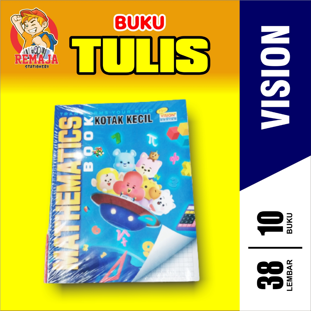 

Buku Kotak Kecil / Strimin Vision isi 38 Lembar per pack 10 BUKU