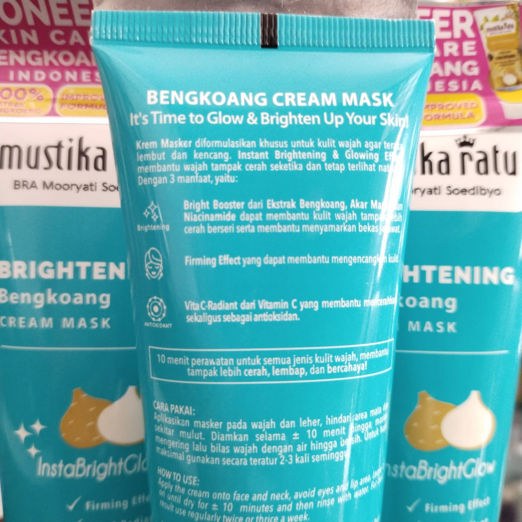 MUSTIKA RATU BRIGHTENING BENGKOANG CREAM MASK 175G masker bengkoang mustikaratu