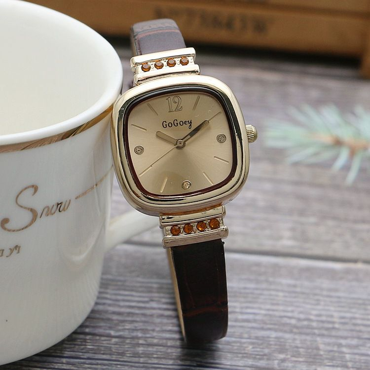 Collia GoGoey - Jam Tangan Wanita Analog Gogoey Tali Kulit Vintage Korea