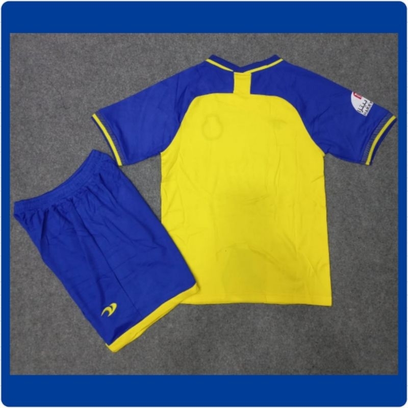 Setelan Anak Bola Al Nassr / Jersey Kids G O AlNassr / Kids Set Al Nassr / Kaos Bola Junior / Baju Celana Sepakbola Anak