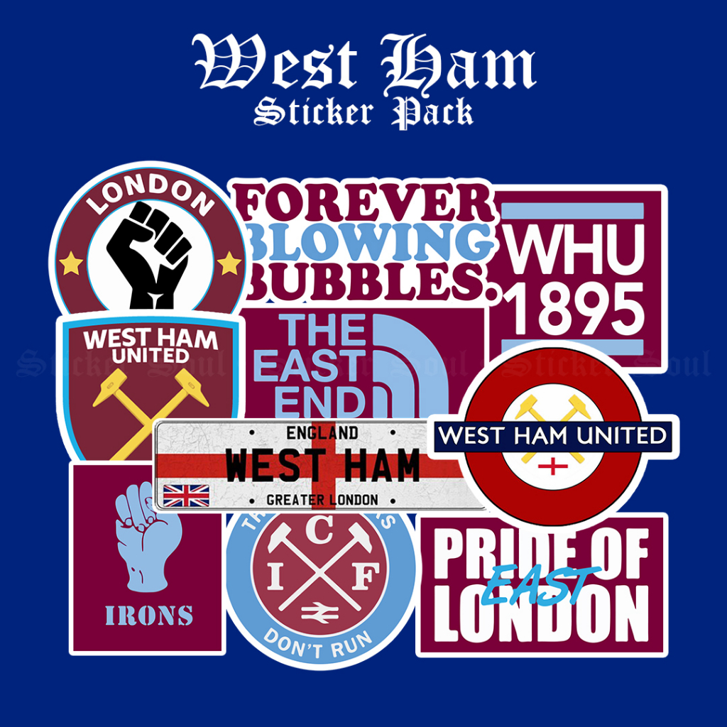 Sticker West Ham United FC Stiker Casual Ultras Hooligan Bola Stiker Sepakbola Westham Hooligans Cas