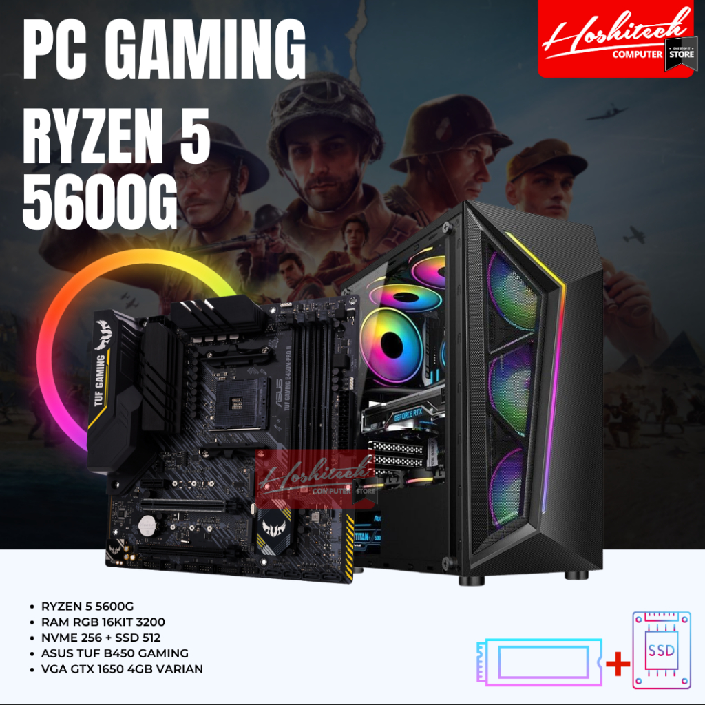 PC GAMING RYZEN 5 RAM 16GB VGA GTX FOR STREAMING EDITING #5