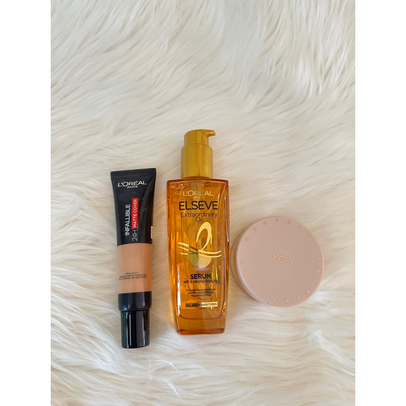 FOUNDATION LOREAL HAIR OIR LOREAL BEDAK TABUR YOU