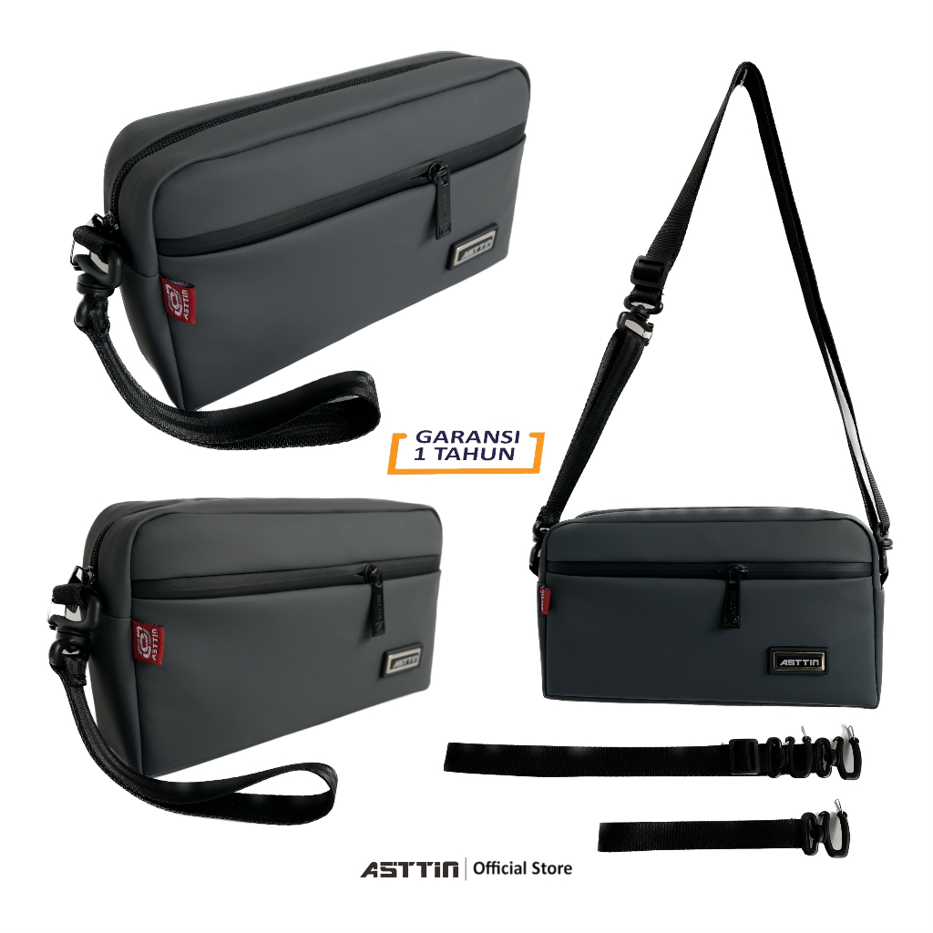 [LIMITED EDITION] Cluth Hand Bag [HITAM] - Tas Tangan Pria Waterfroof 100% - Tas Hand Bag Pouch