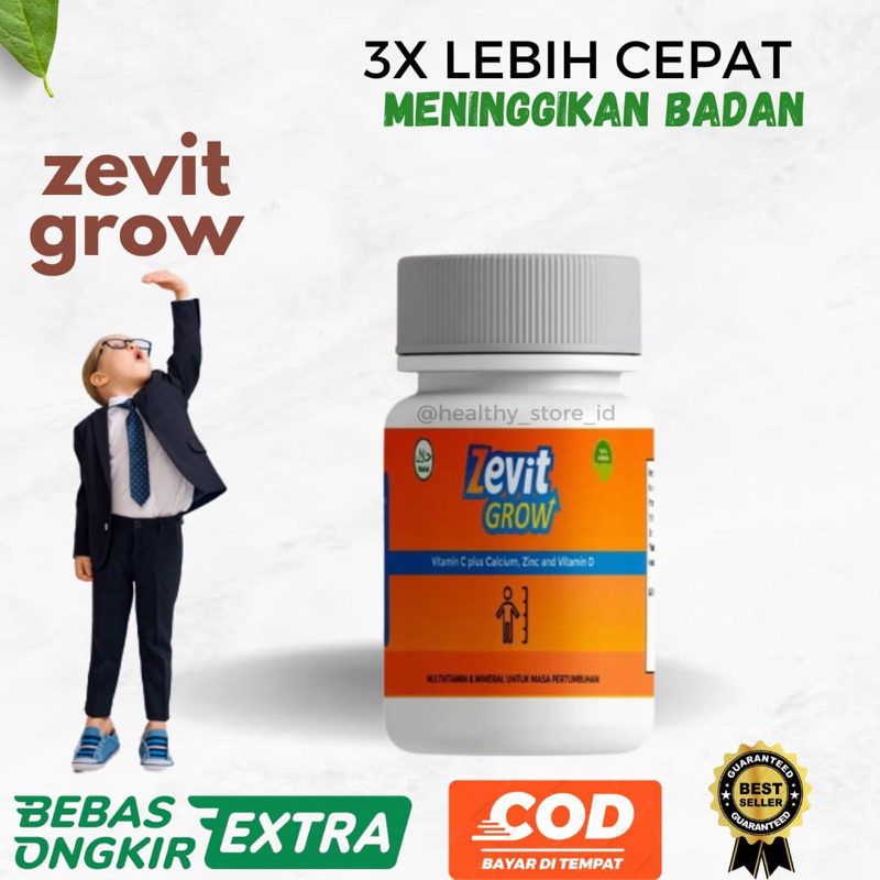 Zevit grow peninggi badan ori/ zevit peninggi badan