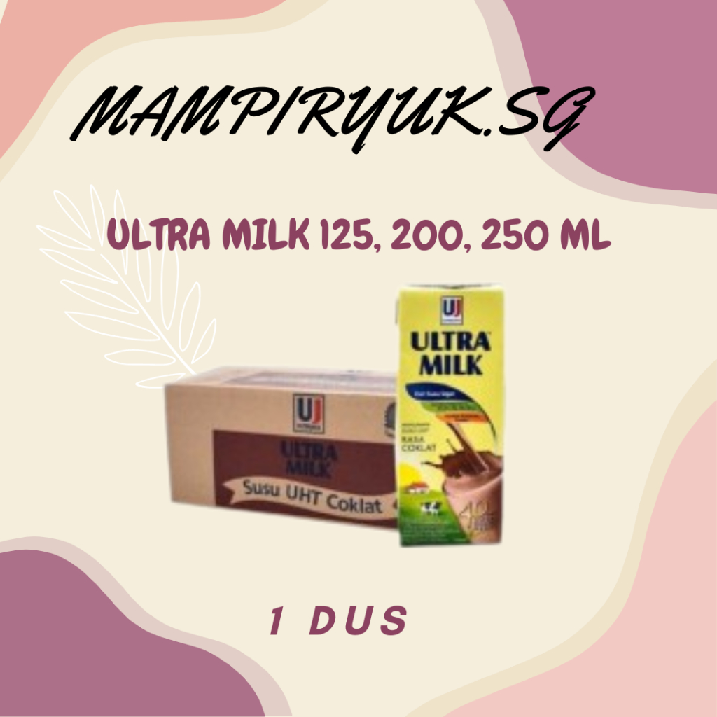 

[DUS/KARTON] SUSU ULTRA MILK KOTAK UHT 125ML 200ML 250ML