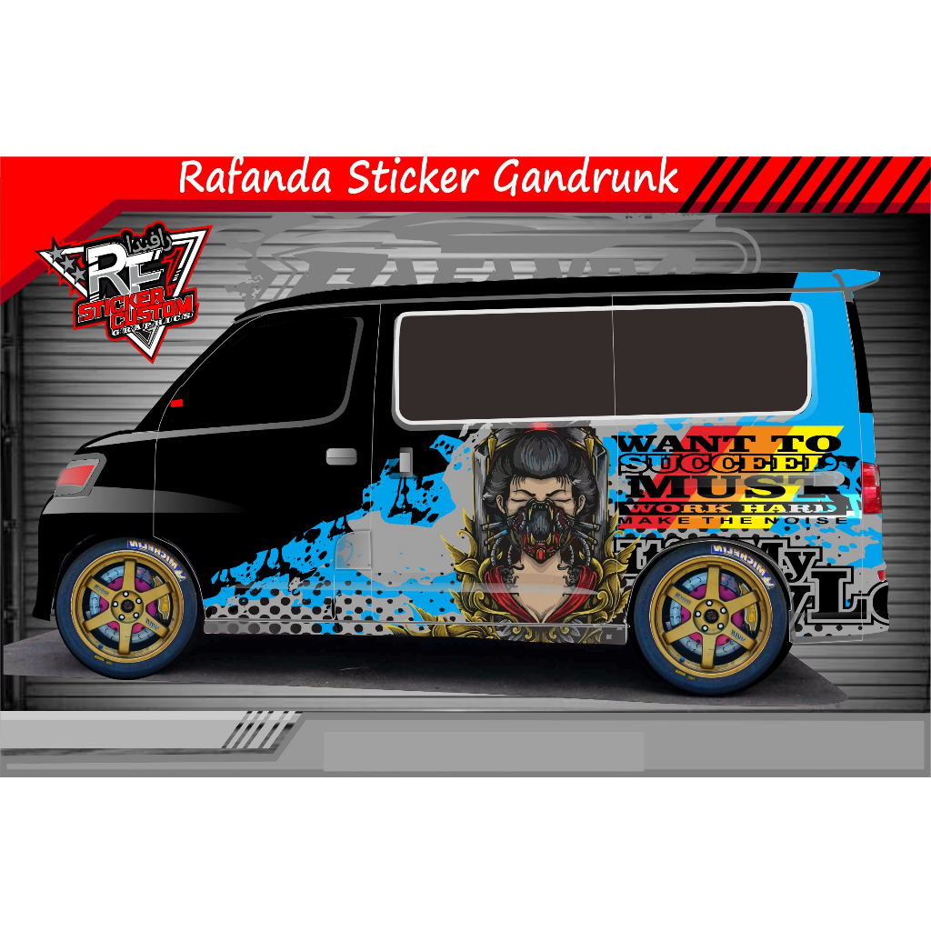 stiker decal luxio,grandmax Apv AVANZA SEDAN DLL