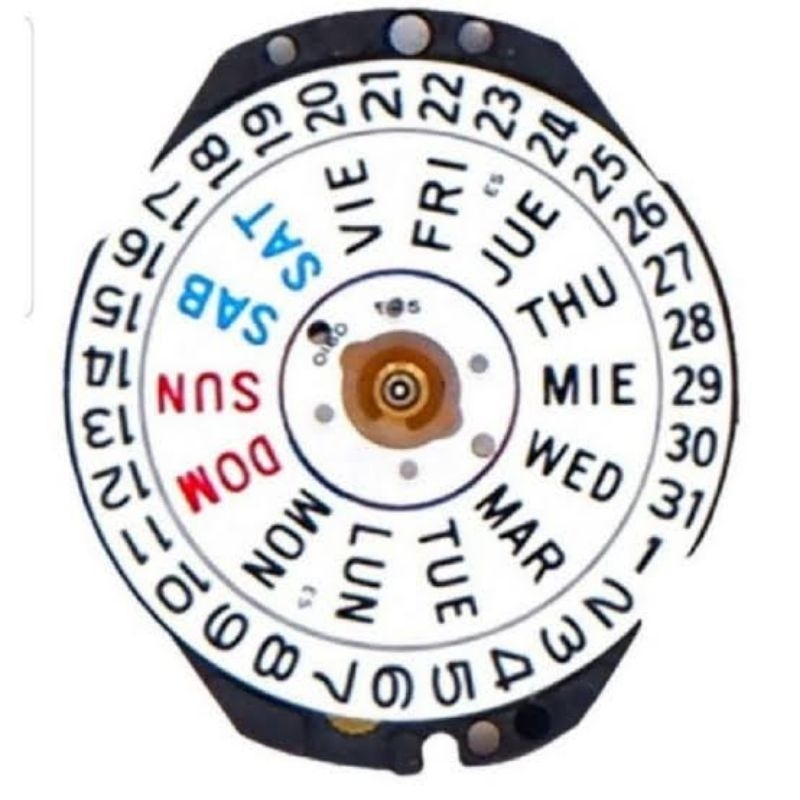 Mesin Jam Tangan VX83E Mesin VX83 Tanggal Hari Samping