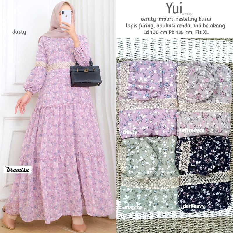 (RESTOCK)GAMIS WANITA DRESS FASHION MUSLIM//MORA//AURELY//KADIVA// WIRDA/MORIN/LEYA/YUI BY TIRAMISU