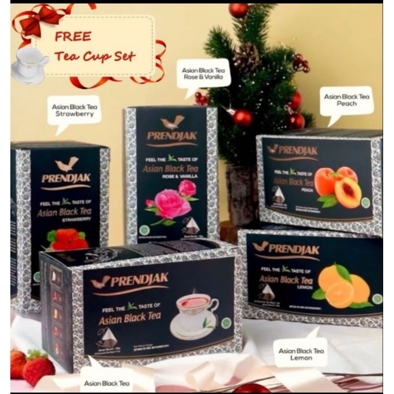 

Asian Black Tea Premium Tea Prendjak Box isi 25 Sachet (FREE CANGKIR)