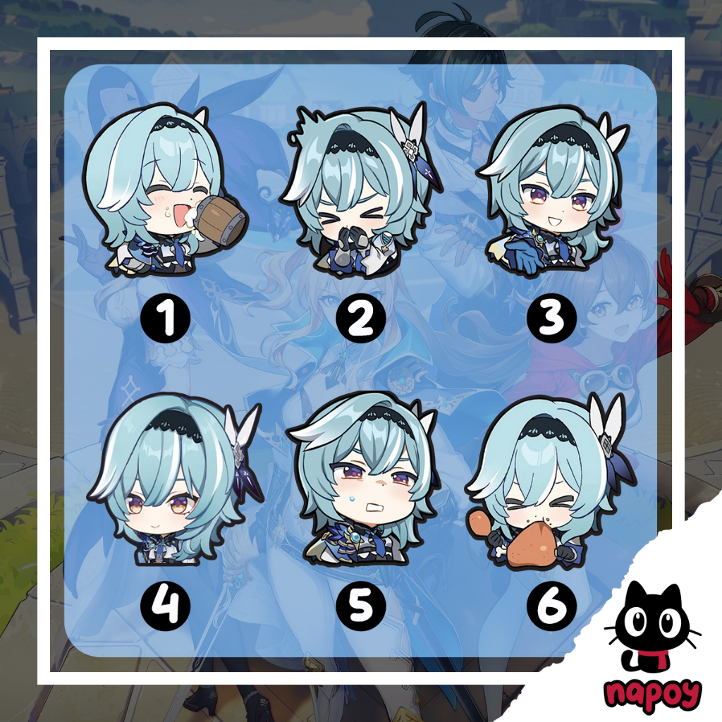 

Sticker Vinyl Game Anime Eula Genshin Impact