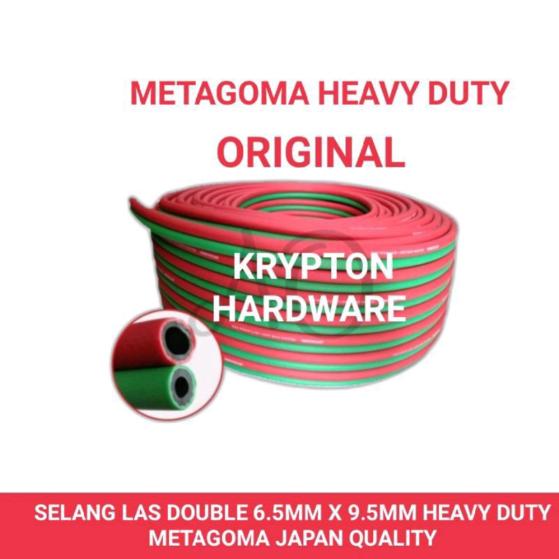 SELANG LAS DOUBLE 6.5X9.5MM heavy duty garansi 1bulan  KENTARO JAPAN QUALITY