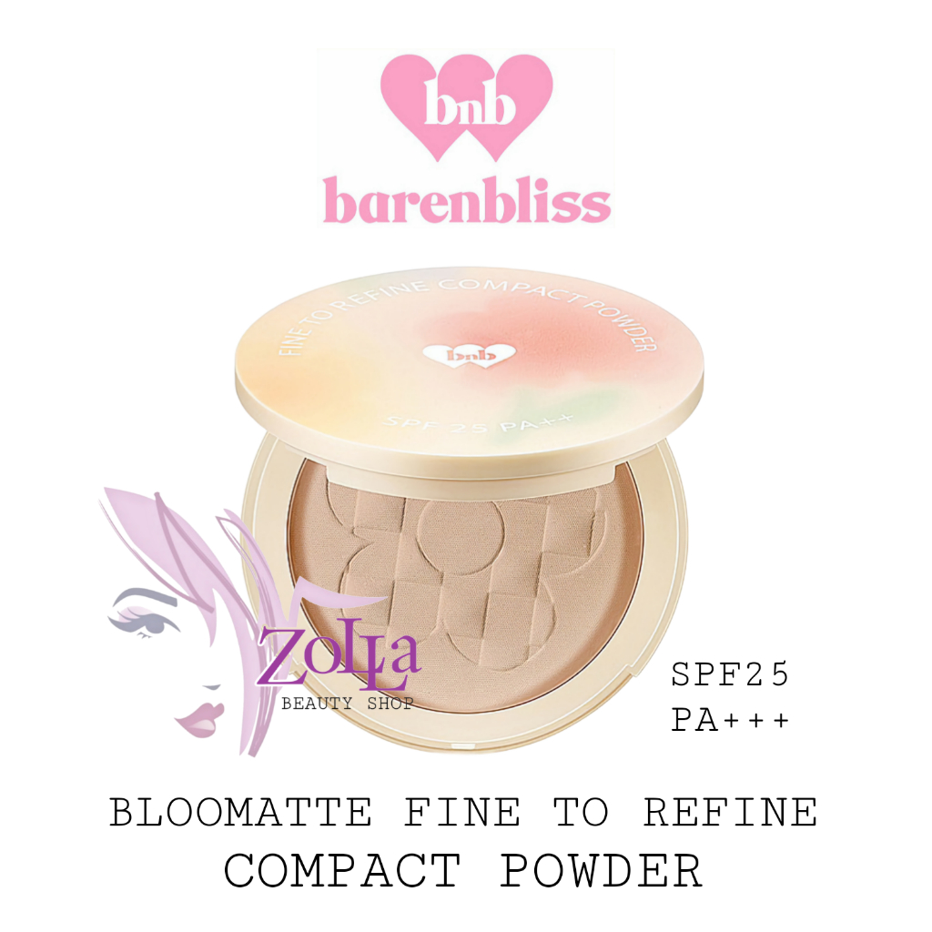 BNB BARENBLISS BLOOMATTE FINE TO REFINE COMPACT POWDER - BPOM - COMPACT POWDER BNB MURAH