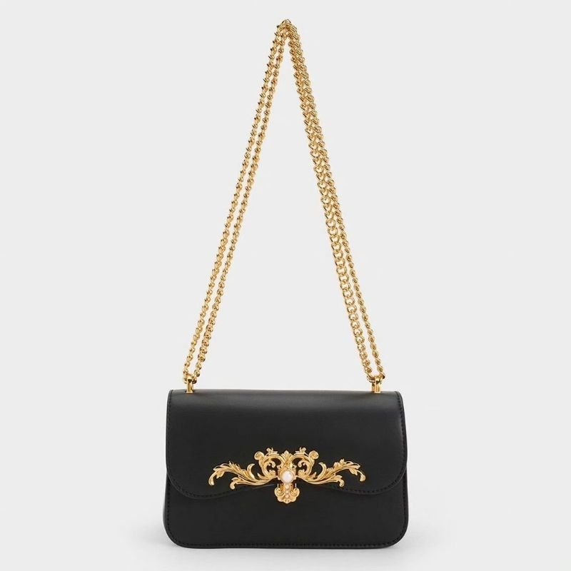 CK Merial Metallic Accent Crossbody Bag