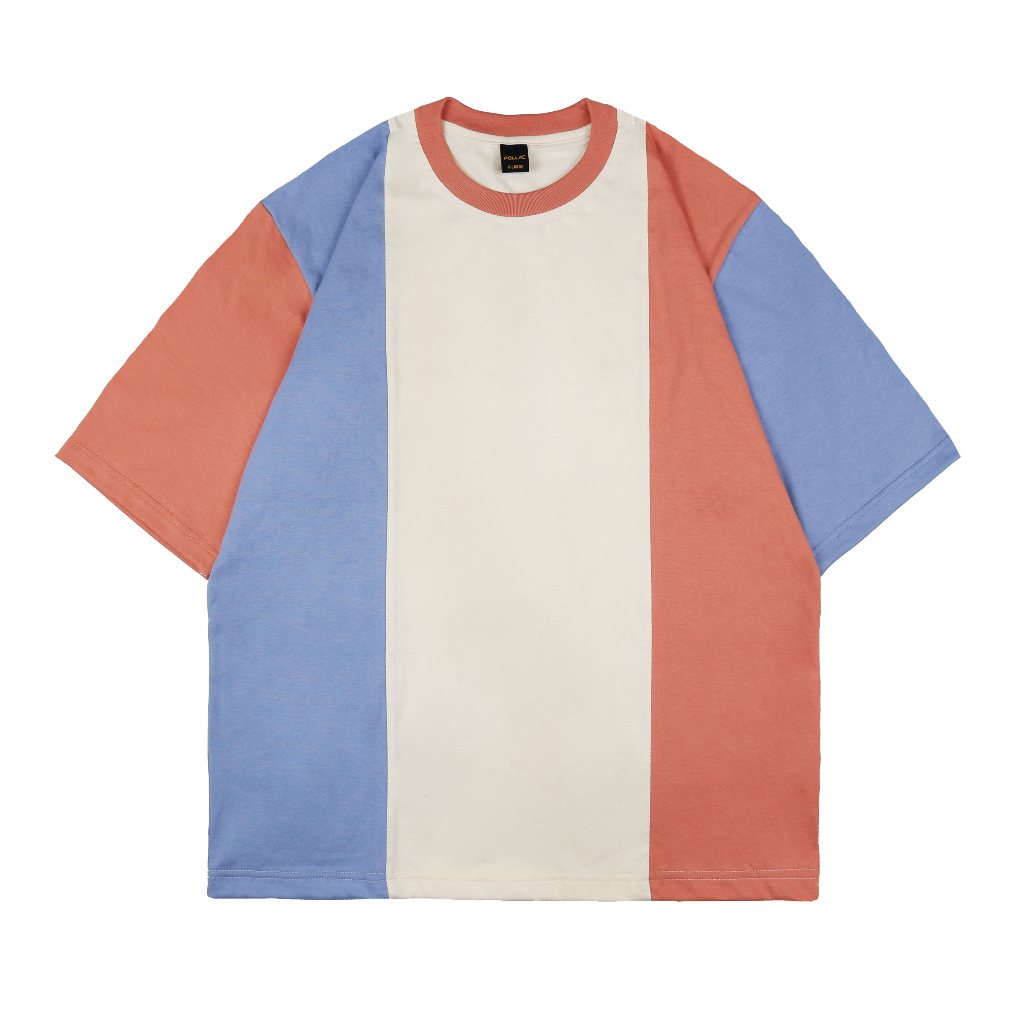 Kaos Oversize Kombinasi Pria dan Wanita l Pollac T-shirt Oversized Unisex