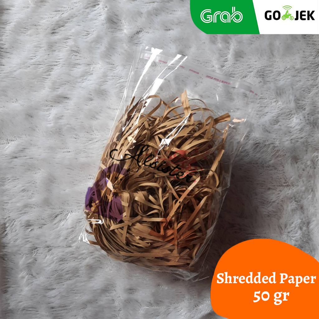 

(50/100 GR) SHREDDED PAPER / KERTAS SERUT / KERTAS CACAH / SHRED PAPER / ISI HAMPERS PARCEL GIFT BOX