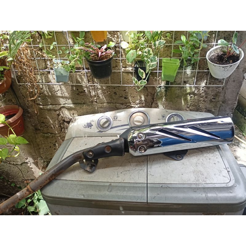Knalpot vixion old vixion lama original ori copotan standar fullsystem fullset tinggal pasang ajah l
